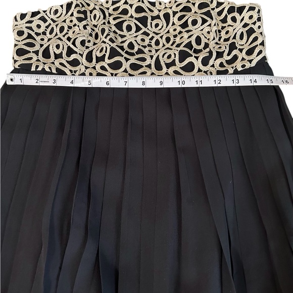 Lilly Pulitzer Strapless Black & Gold Formal Dress Size 4 - Picture 7 of 10